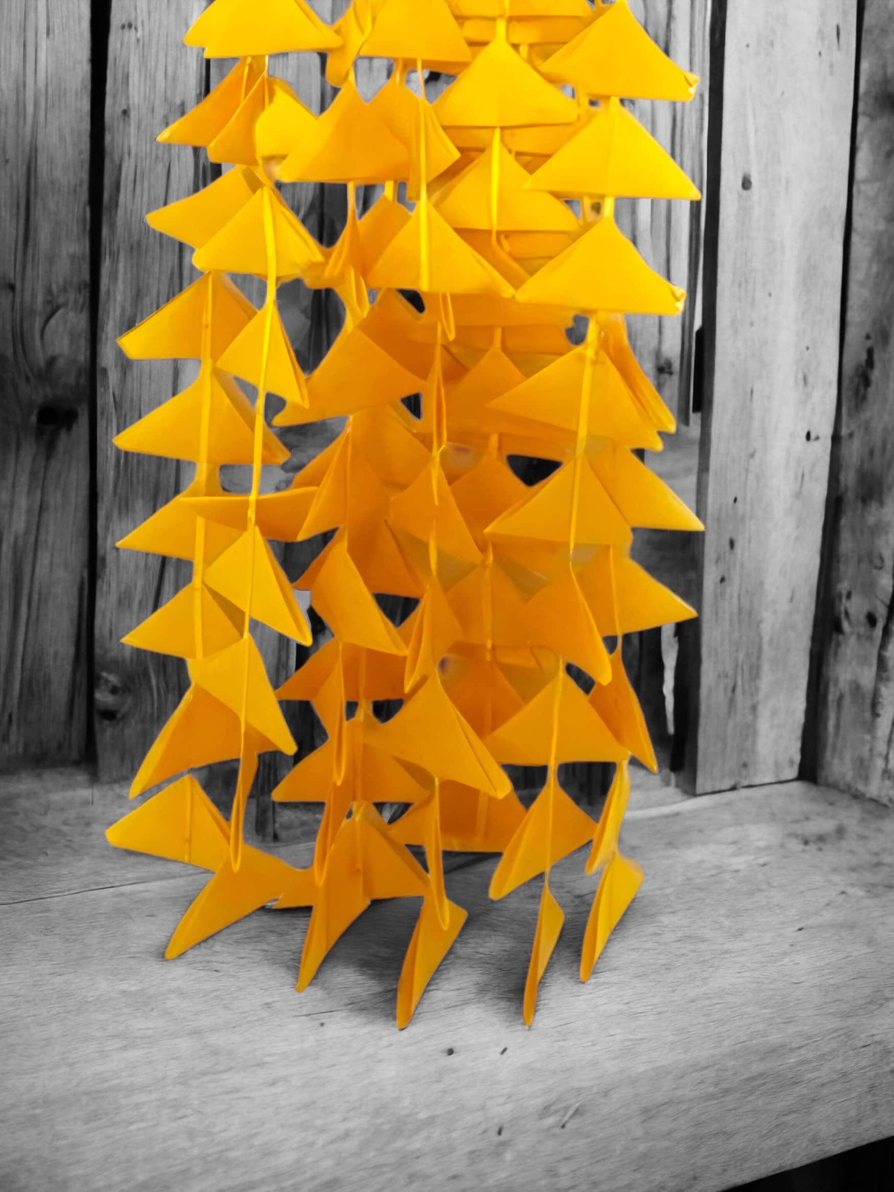 Abhaas Decorative Triangle Felt Fabric Garlands Handmade 4ft. Hanging Toran Indian for Mehndi, Haldi, Wedding, Party Dcor/Backdr